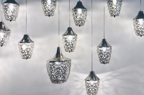 silver pendant light